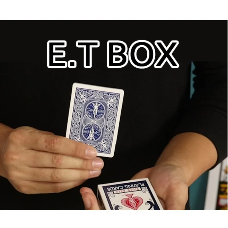 E.T Box Magic Tricks Card and Box Blue to Red Color Change Deck Magia Close Up Street Opening Illusions Gimmicks Mentalism Props