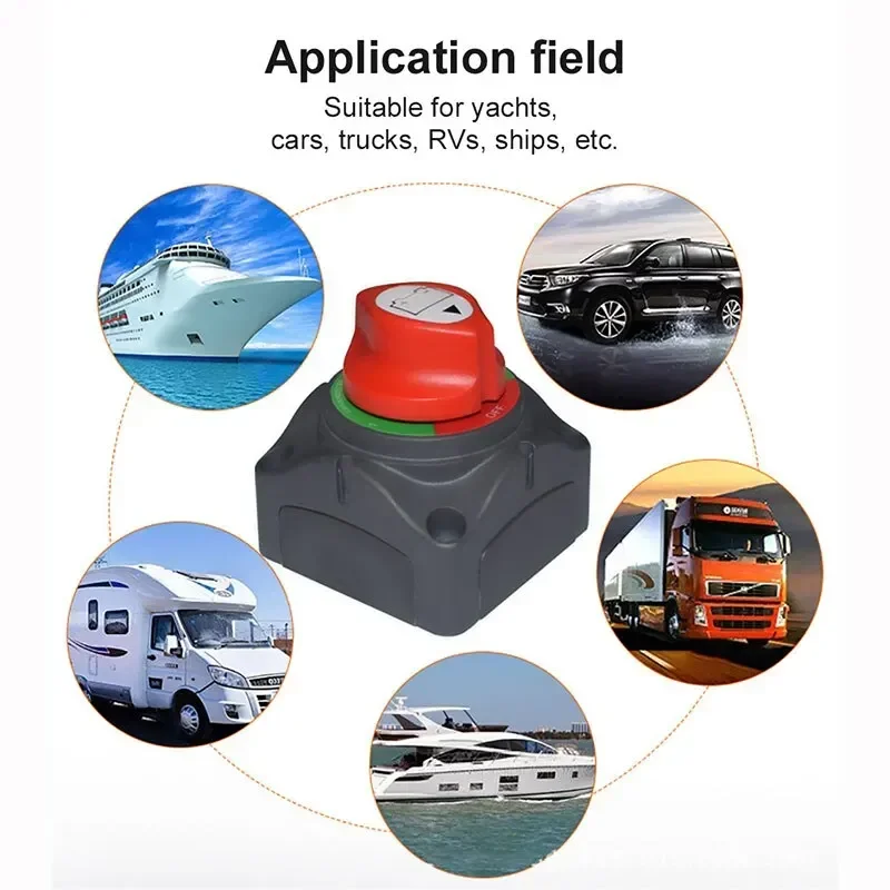 

Main Power Switch High Current Power Off Protection Switch Yacht RV Battery Isolation Switch Battery Battery Switch