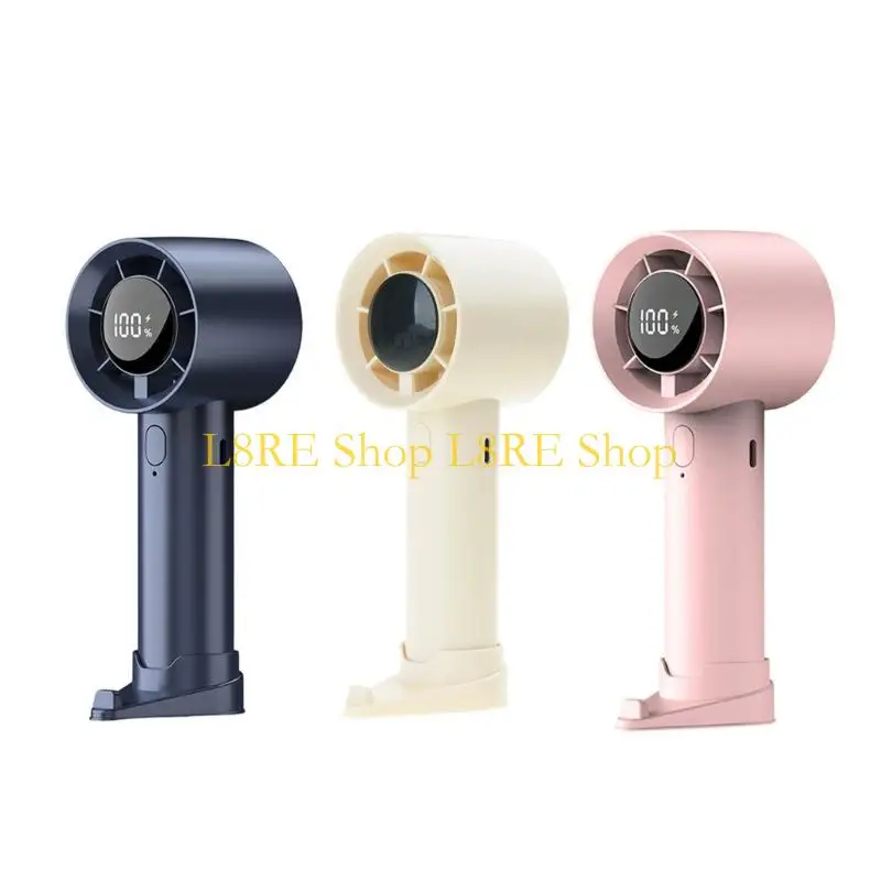 L8RE Portable Fan with Digital Screen for Precise Temperature Control Cooling Fan