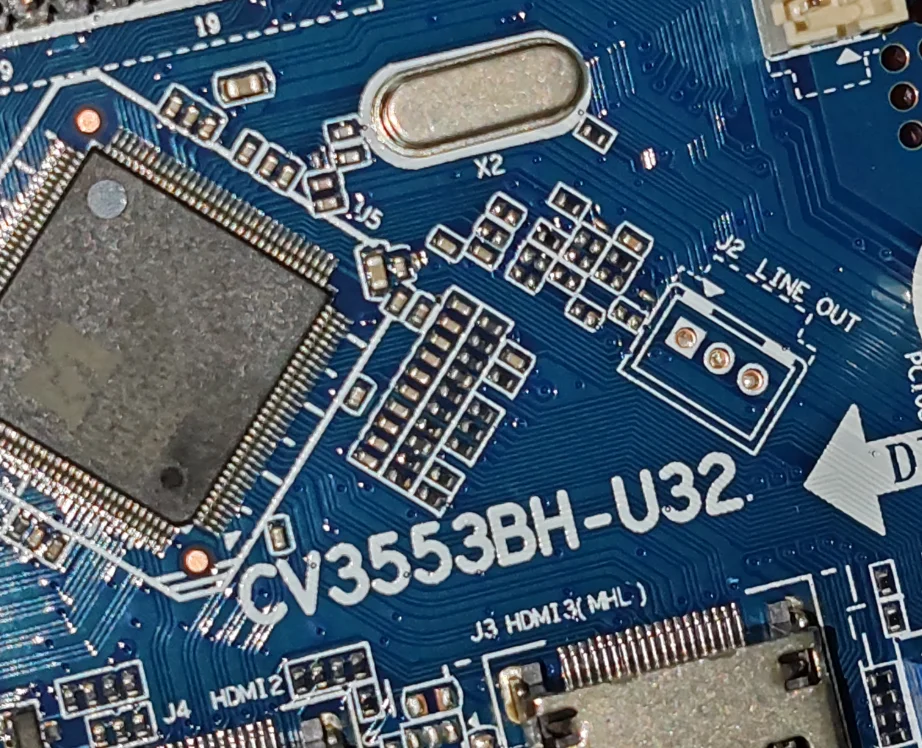 CV3553BH-U32   Three in one TV motherboard, tested well, physical photo taken for  36v 500ma