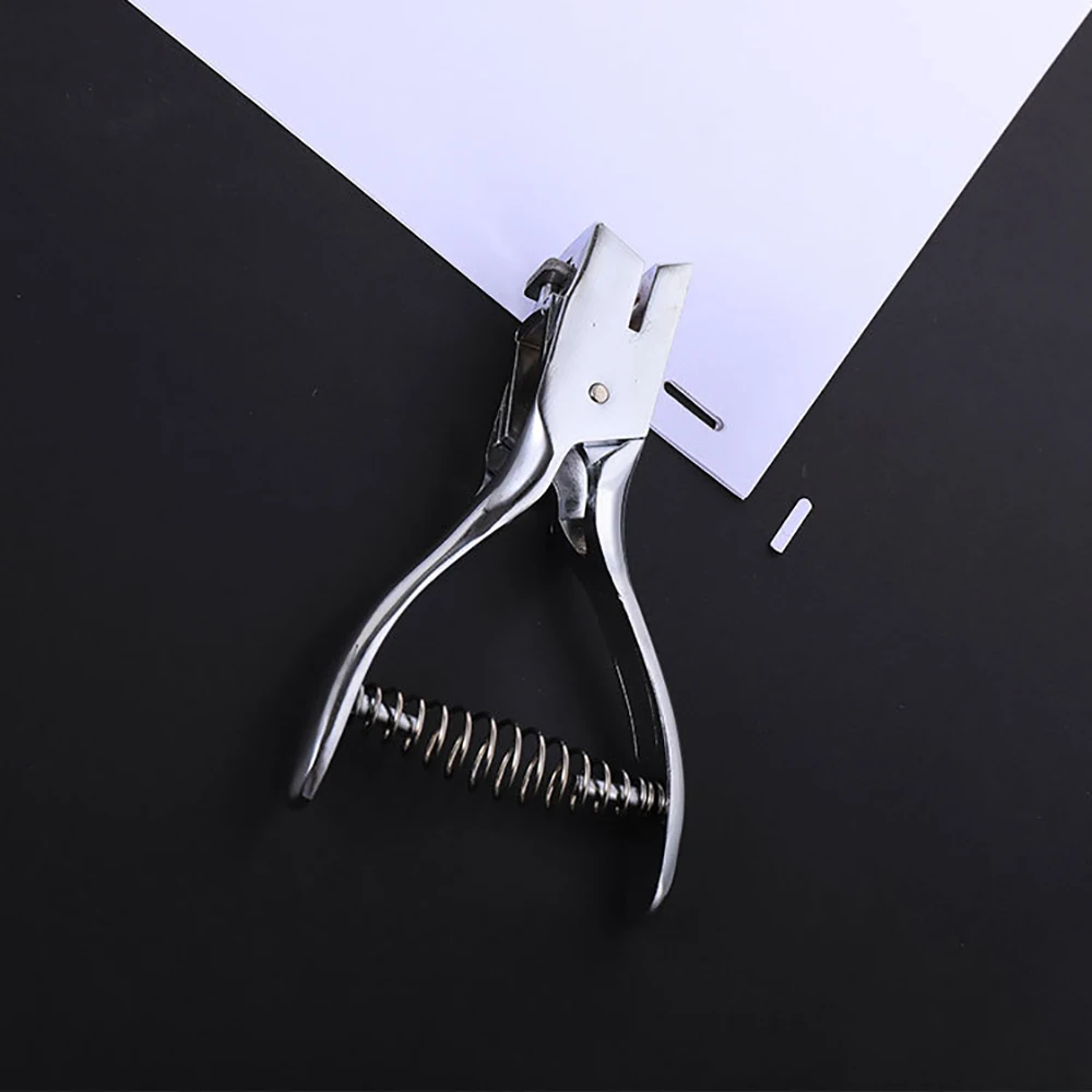 Hole Puncher Paper Supermarket Hanging Card Making Scrapbooking Office Stationery Tool Suction Card Hole Punching Tool Plastic