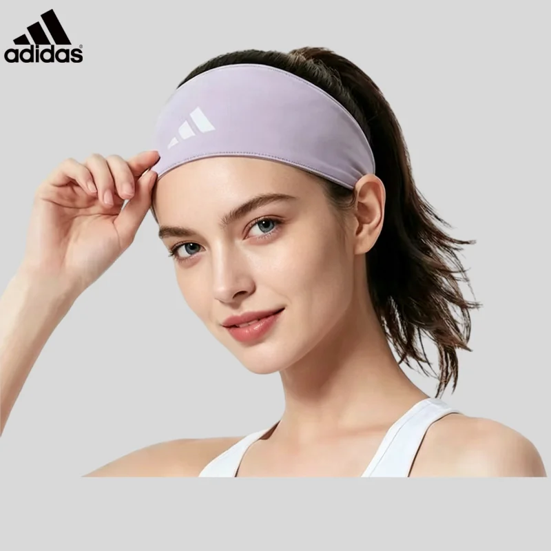Adidas Sports Headband, Antiperspirant Headband, Sweat-absorbing Headscarf ADAC-16300VT