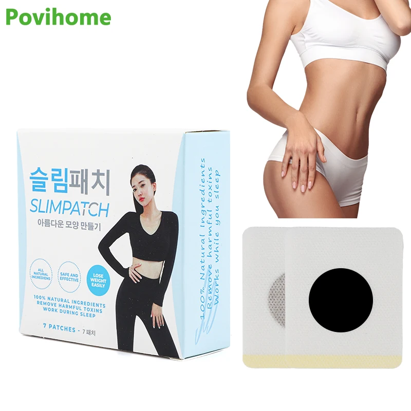 

7Pcs/box Belly Slimming 100% Patch Weight Loss Medicine Navel Sticker Abdominal Fat Reducer Anti-Cellulite Plaster Beauty Health