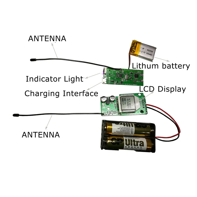 UHF High Fidelity Audio Transceiver Karaoke Wireless Dynamic Microphone Transmission Module LCD Display