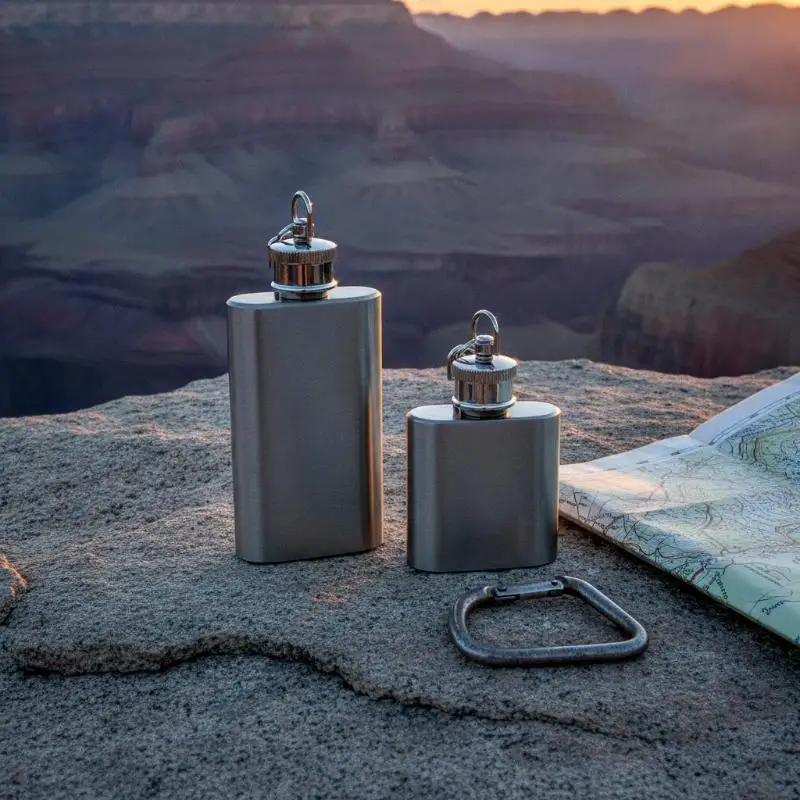 1/2/4/7/8 Oz Stainless Steel Hip Flask With Funnel Pocket Hip Flask Alcohol Liquor Hip Flask Screw Cap
