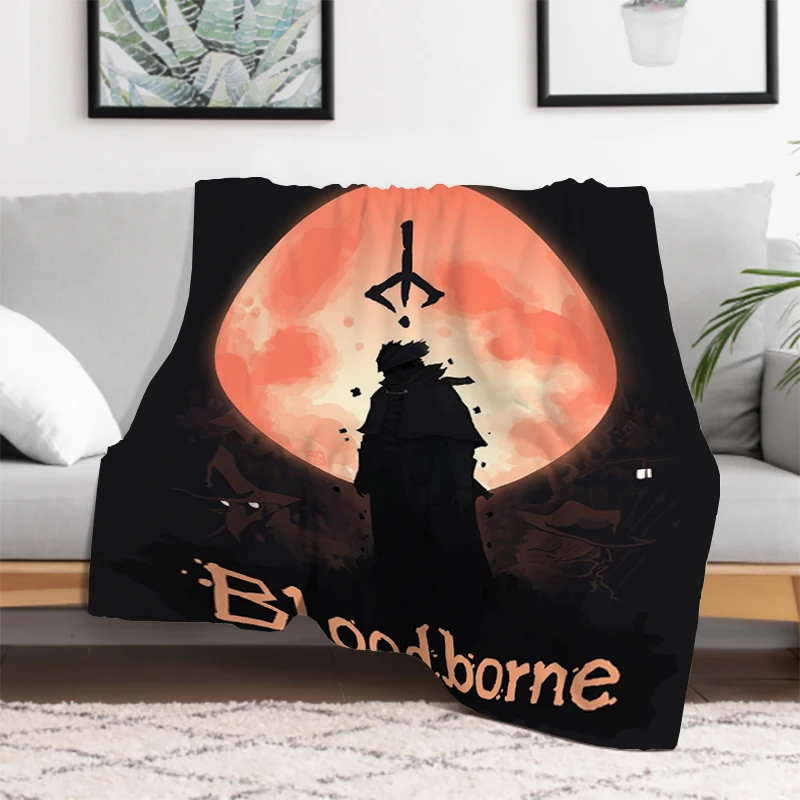 Bloodborne Good Throw Blanket for Sofa Blankets & Throws Microfiber Bedding King Lid Knee Bed Decorative Fleece Fluffy Soft Nap