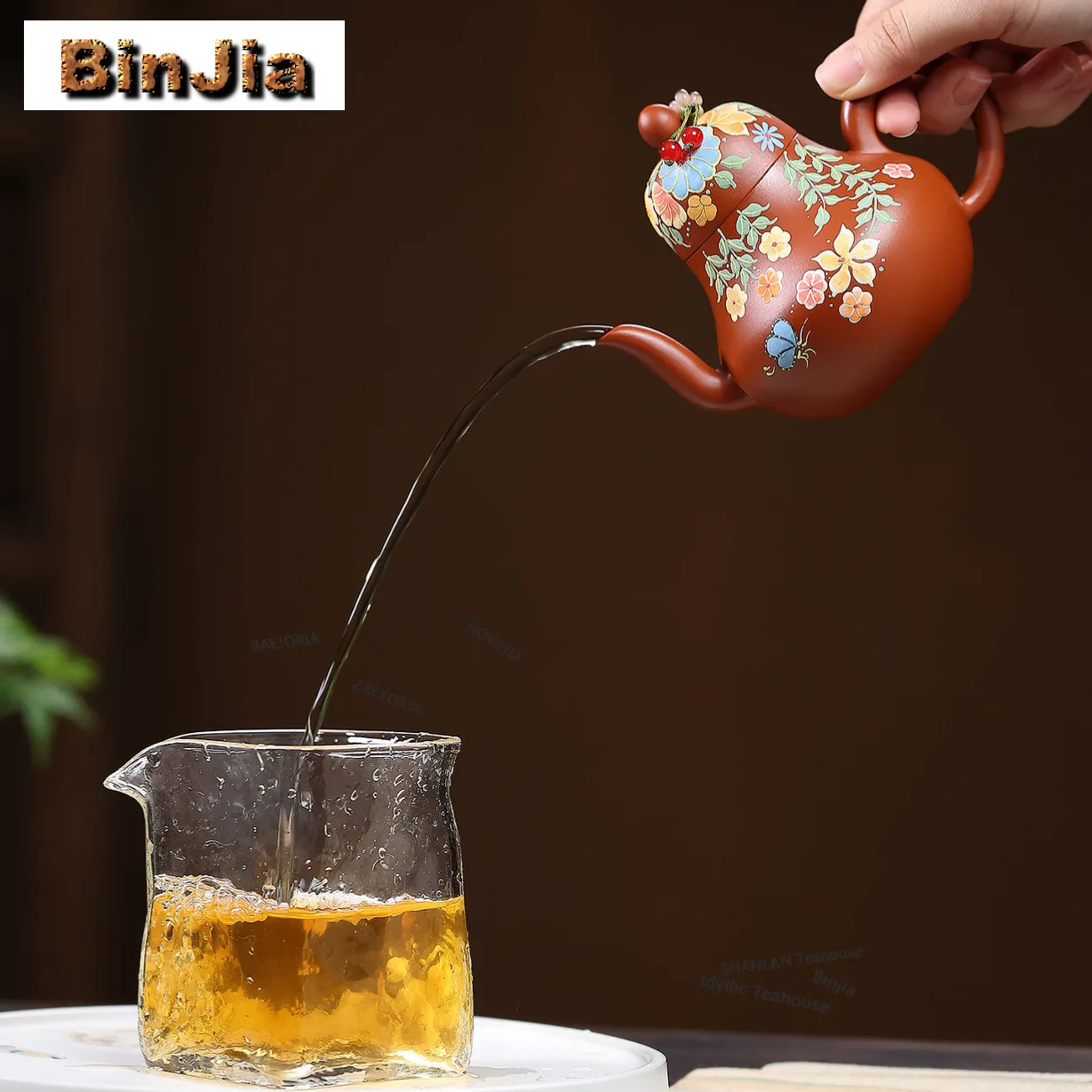400ml Creative Yixing Purple Clay Teapots Handmade Siting Pot Raw Ore Zhu Mud Kettle Zisha Tea Set Tea Ceremony Ornaments Gift