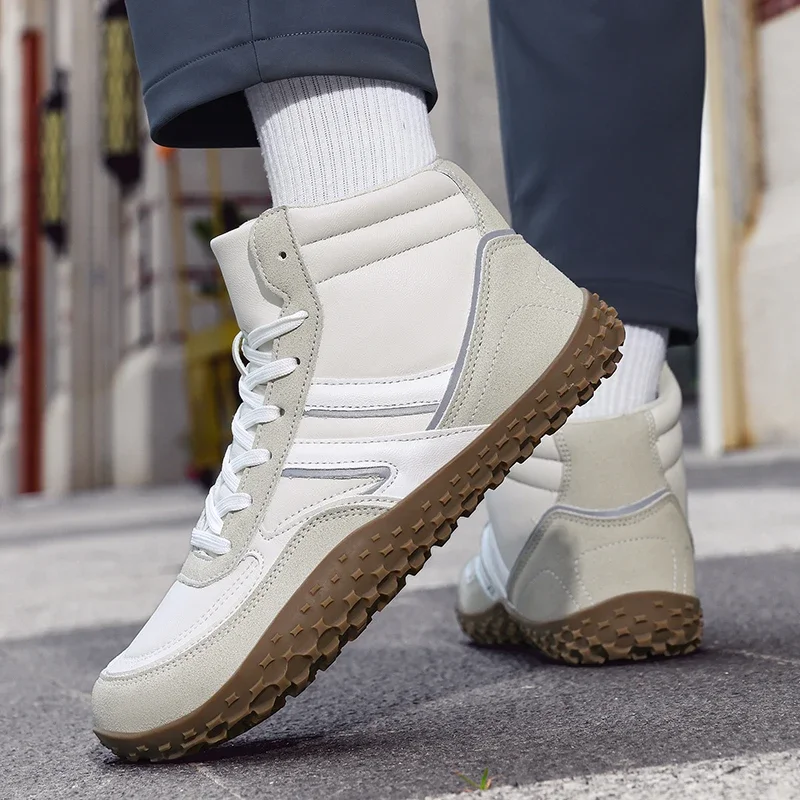 

Autumn and Winter New Outdoor Sneakers Plus Size 37-48 Men Boots Ankle Casual Shoes For Man Retro Waterproof Non-slip Rubber