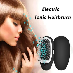 Preto Ionic Styling Hairbrush, Styling Comb, Matte Ions Hair Brush, Modeling Magic Beauty, Massagem Hairbrush, Make Hair Softer