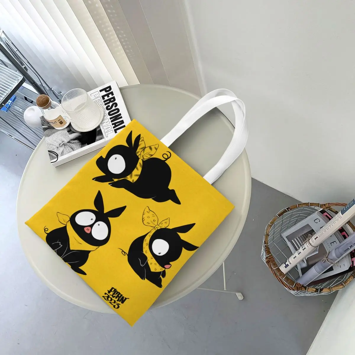 

P Chan Ryoga Hibiki Ranma Shopping Bags Canvas The Tote Bag Folding for Ladies Shoulder Tote Travel Handbag