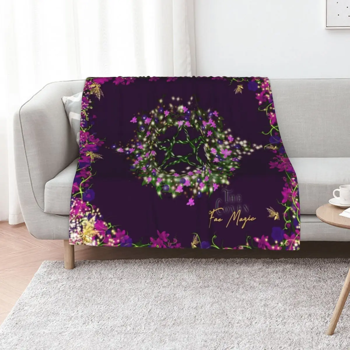 Fae Magic Throw Blanket For Baby Plaid on the sofa Stuffeds Heavy Weighted Furrys Blankets