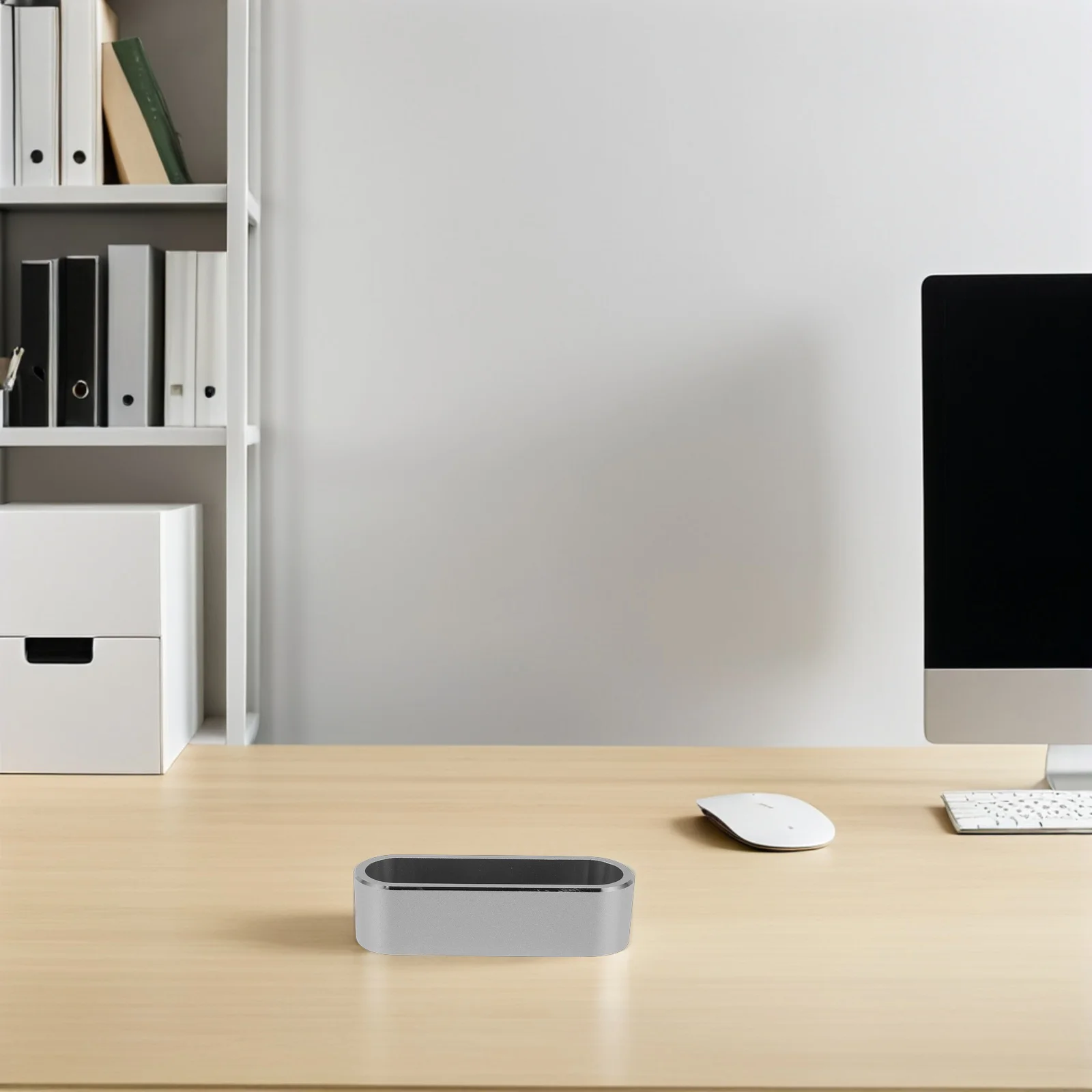 

Aluminum Alloy Business Card Holder Large Capacity Metal Organizer Desktop Stand for Office Professional Use Credit Card Holder