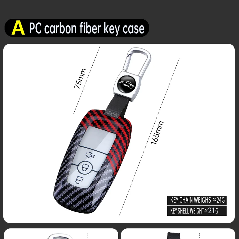 Car Key Cover Case Shell for Ford Mondeo Explorer Edge Expedition F250 F150 F-350 F-450 Fusion Mustang Everest Lincoln MKX MKC