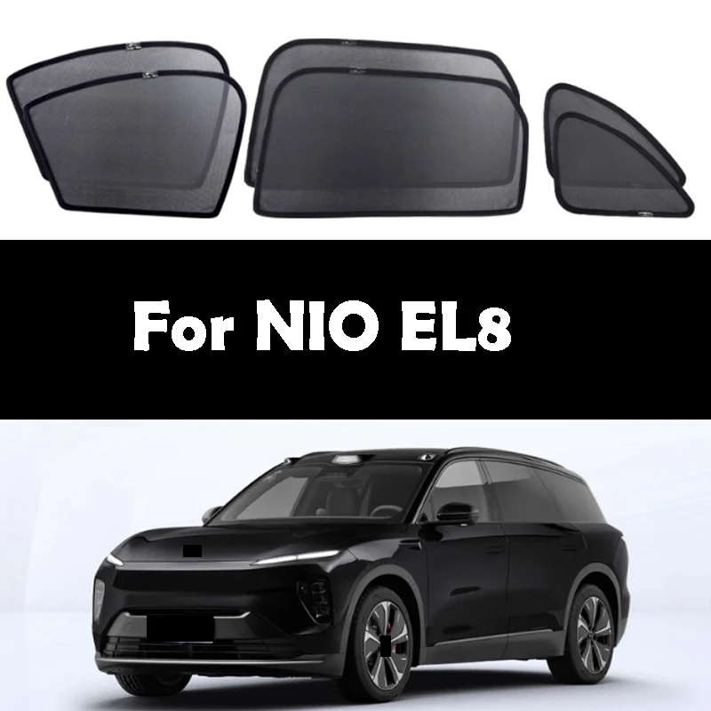

For Nio EL8 ES8 2023-2026 Car Sunshade Sun Protection and Heat Insulation Side Curtains Privacy Magnetic Screen Window