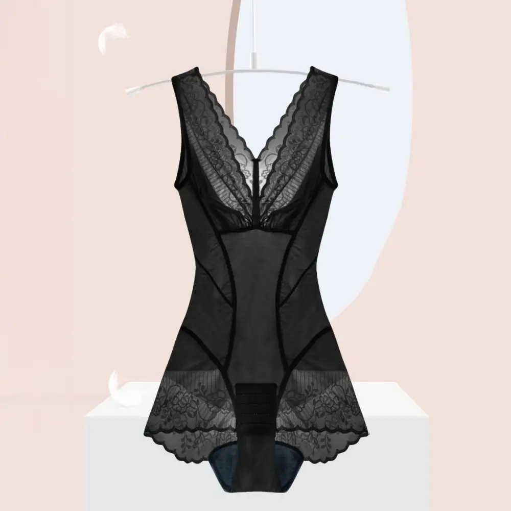 

Lace Flower Slimming Bodysuit Shaper Thin Seamless Postpartum Panties Shapewear Lingerie Women's Corset Jumpsuits Lady