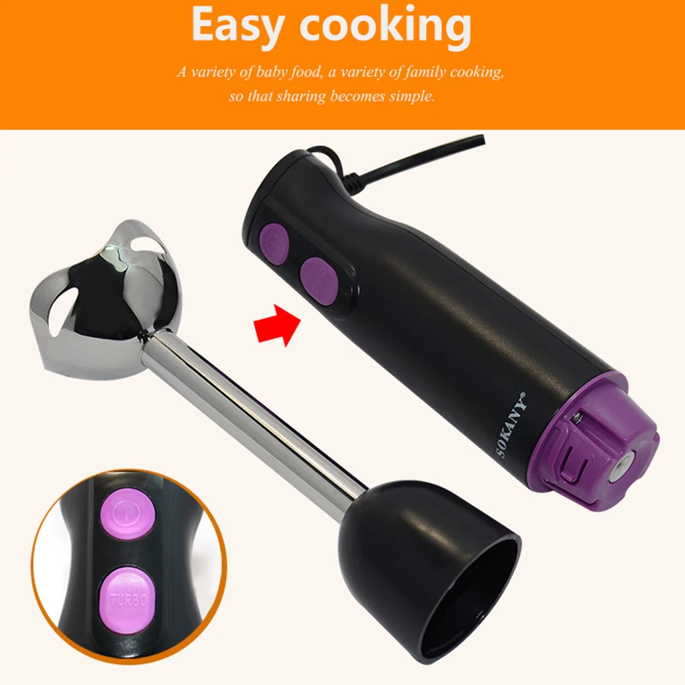 Hand Electric Portable Blender for Kitchen 300W Food Mixer Machine Home Mini Cooking Stick Meat Grinder Stirring Rod 220V 믹서기