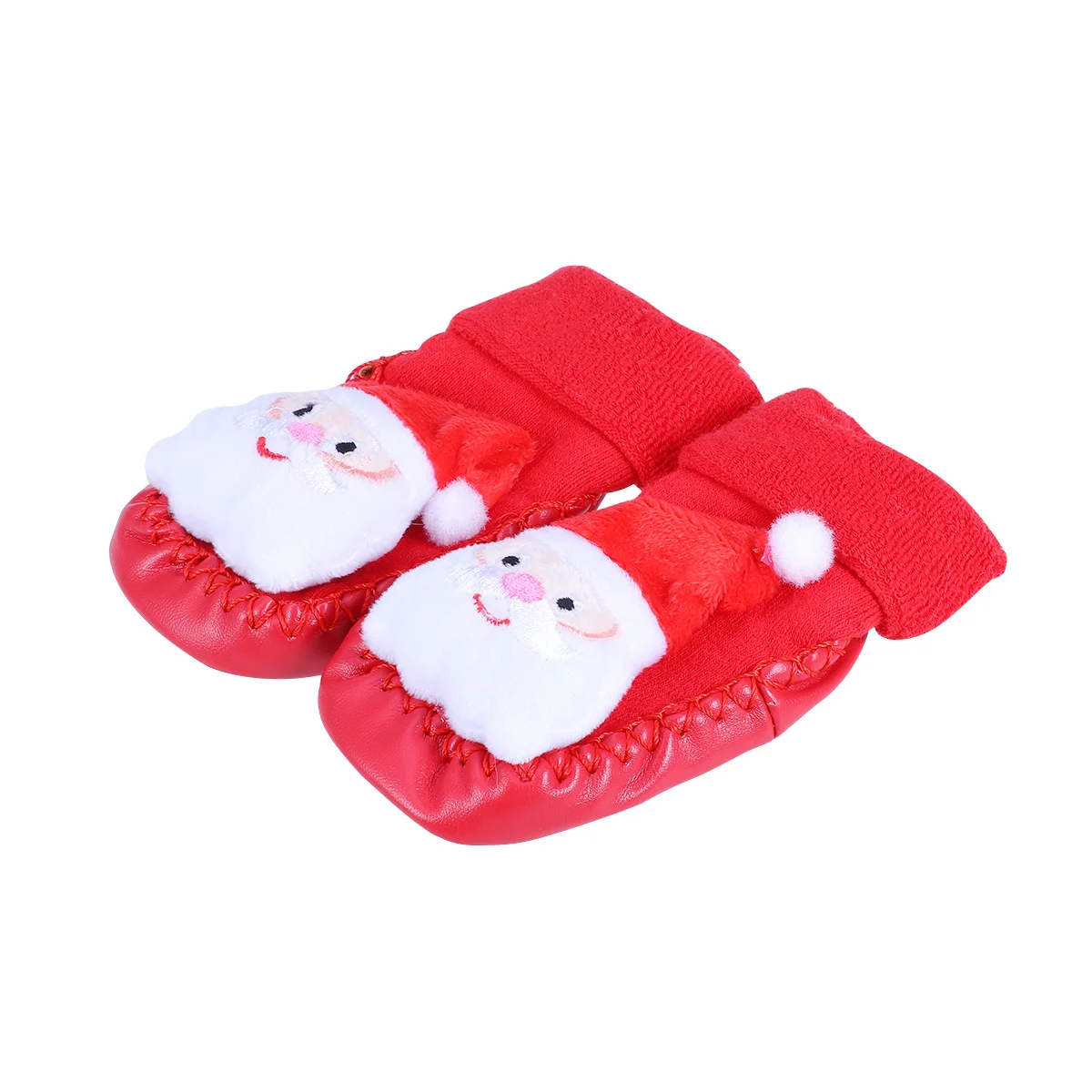 

1Pair Baby Christmas Stocking Soft Warm Santa Claus 12cm Anti-Slip Floor Shoes Autumn Winter Baby Sock Comfortable