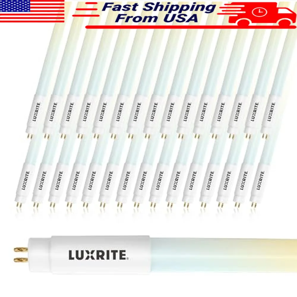 LED Tube Light 4FT 24W=54W 30-Pack 4 Color Switch 3500K 4000K 5000K 6500K Single/Double End Powered