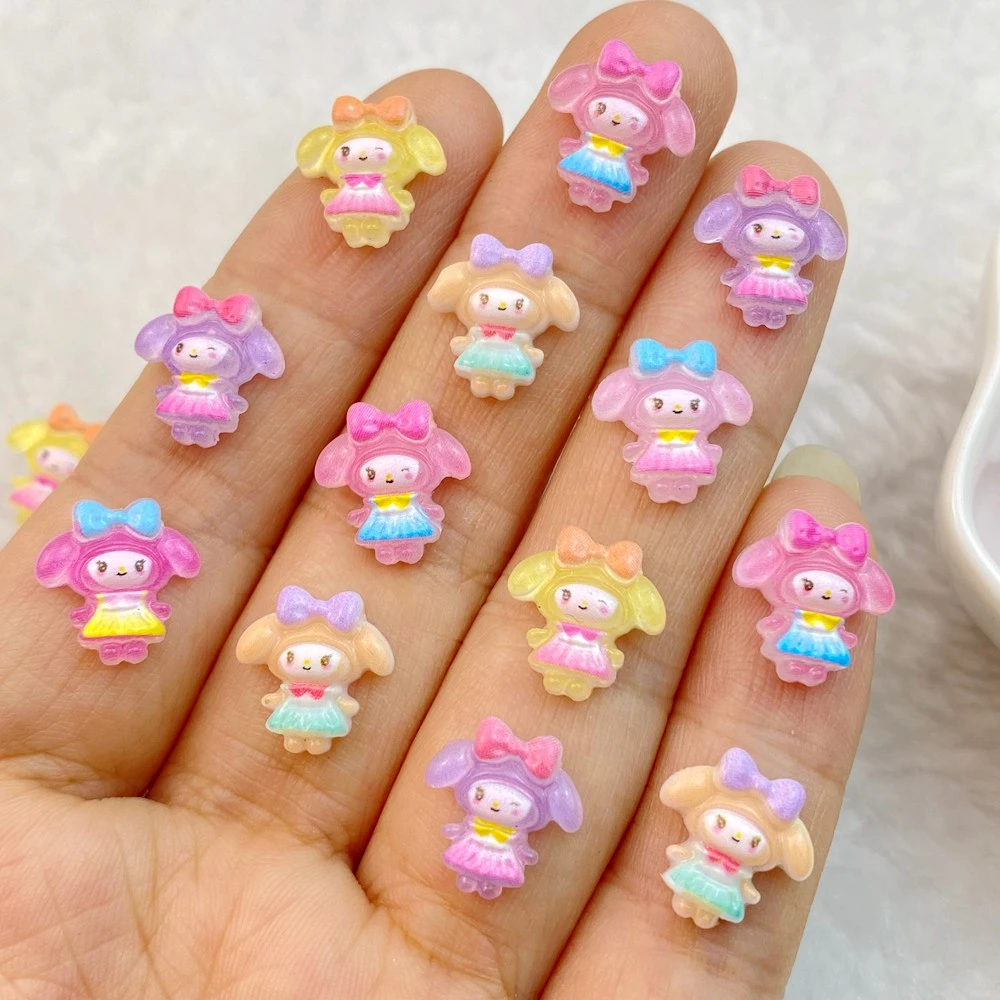 30Pcs Mixed Nail Art Resin Cartoon Little Girl Series Charms Rhinestones DIY Craft For Nail 3D Decorations Jewelry