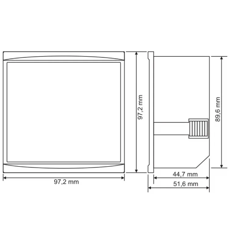 Digital display meter voltage current power frequency -phase four-wire multi-function instrument SEM-06 220V