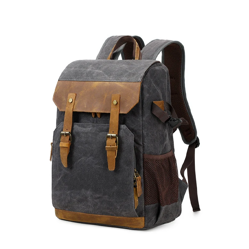 Photography bag, double-shoulder camera bag, outdoor backpack, micro single-lens reflex camera, waterproof, 17-inch computer bag