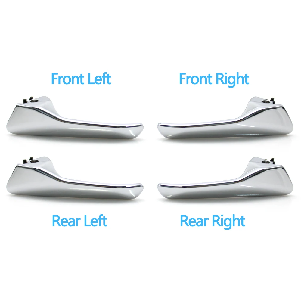 Car Inner Front Rear Left Right Chrome Door Pull Handle For Mercedes Benz ML G C SLK Class W163 W463 W202 R170 view 2