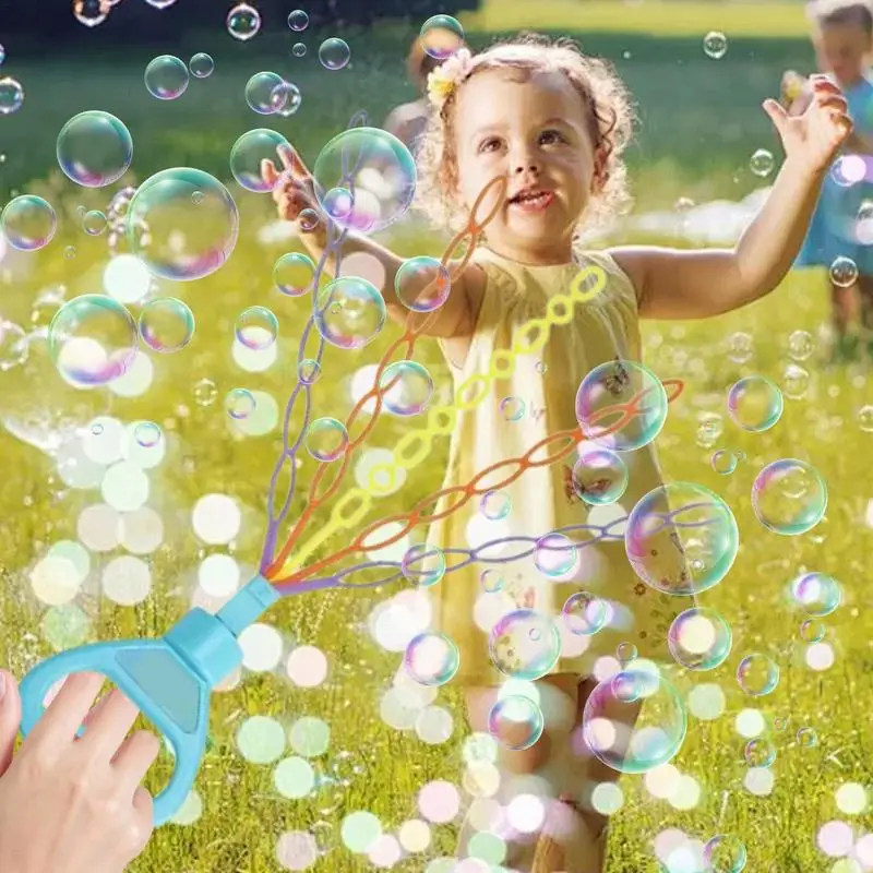 Bubble Wand Party faworyzuje kreskówkową 32-dołkową różdżkę bąbelkową przenośną bańki mydlane imprezę faworyzuje kolorowe letnia zabawka na urodzinowe wesele