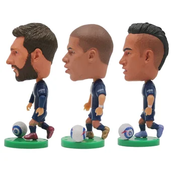 FR Football Star Doll MessiiMbpNeymar Soccer Player Resin Figurine Toy