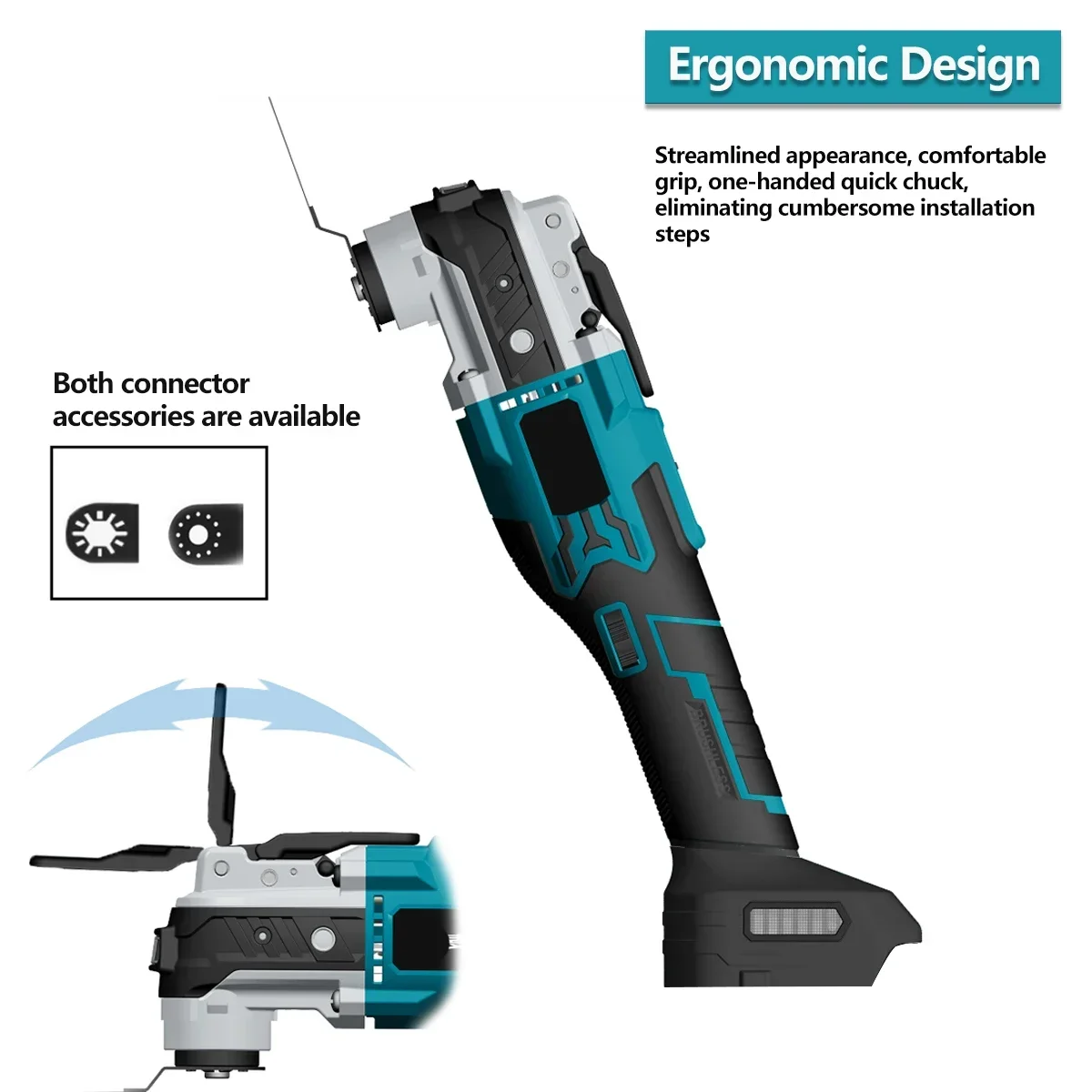 Brushless Electric Oscillating Variable Speed Trimmer Saw Renovator Power Machine Multi-function Tool For Makita 18V Battery