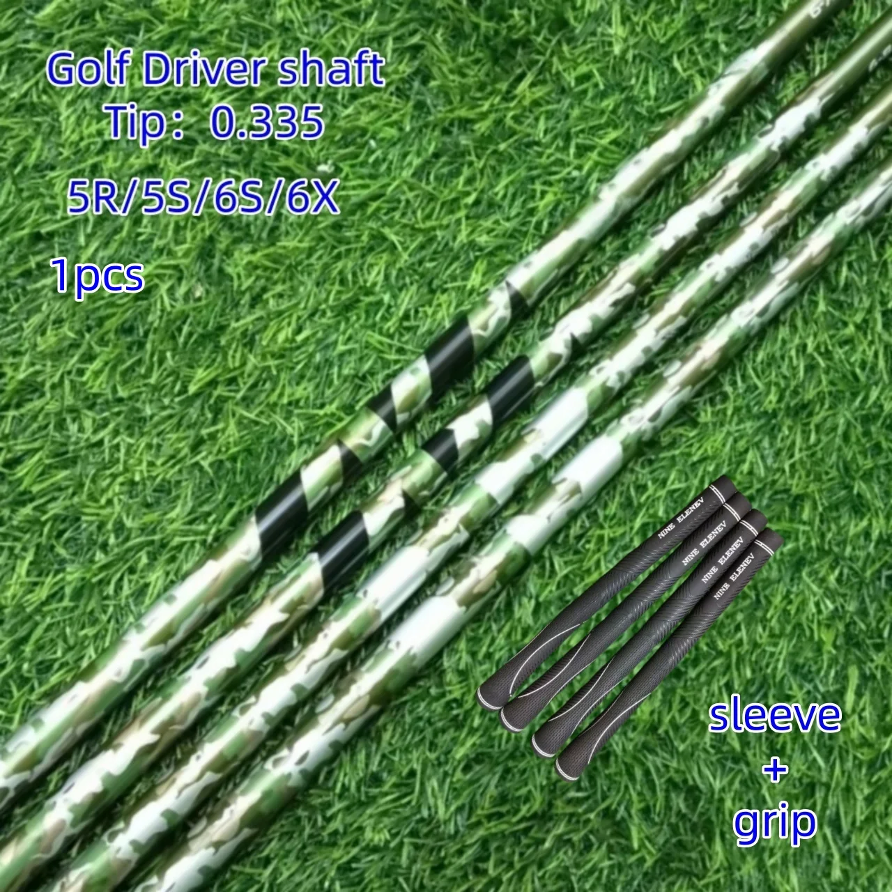 2025 New Golf Club Shaft Camouflage Black R/SR/S/X Graphite Shaft Driver Shaft And Wood Shaft Free Assembly Sleeve And Grip
