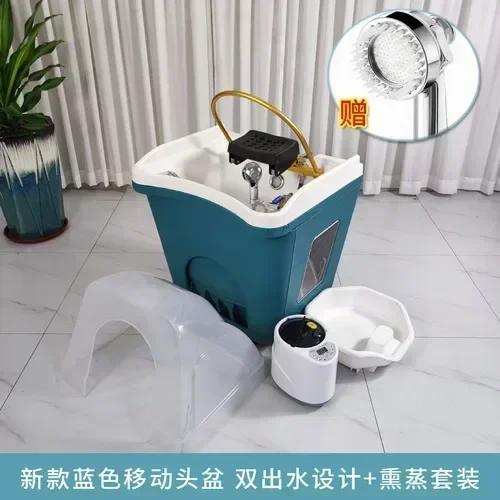 Mobile Shampoo Basin Beauty Ear Cleaning Hair Care Center Health Water Circulation Head Treatment Fumigation Spa Machine