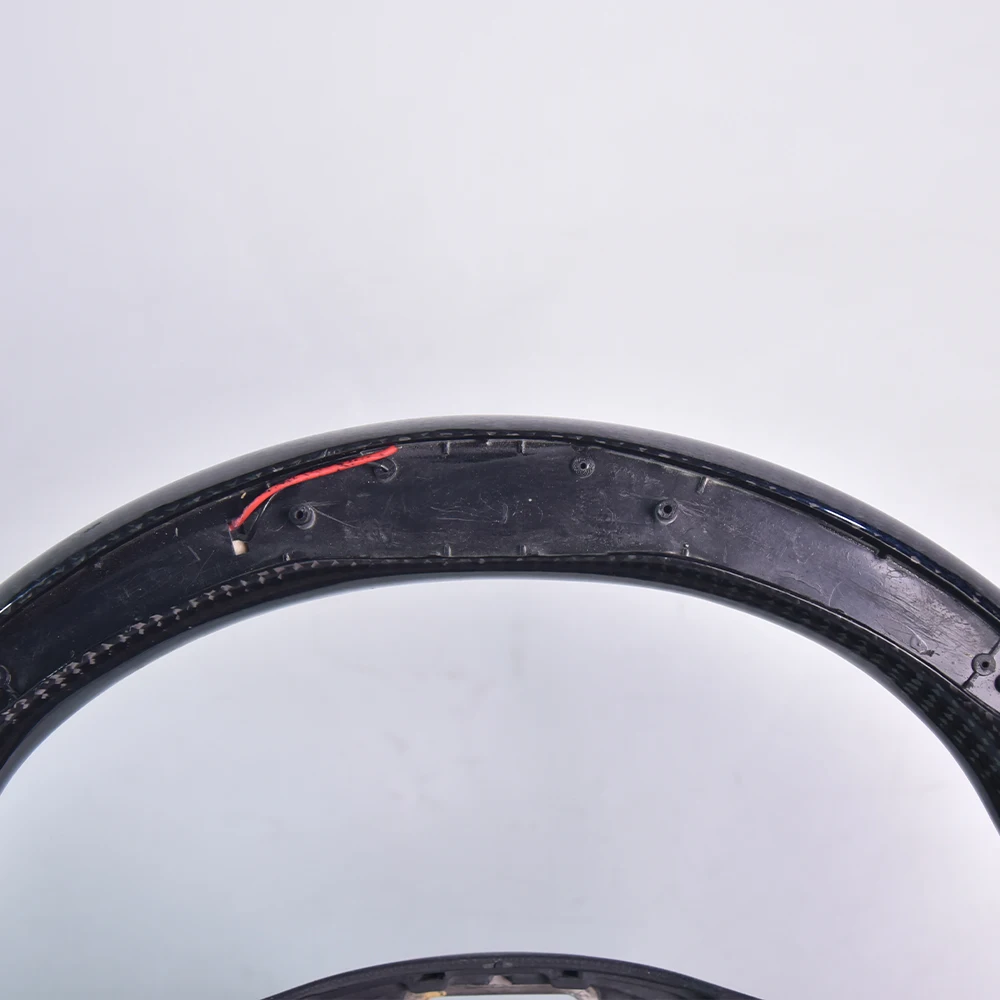 Custom Made Carbon Fiber Leather Steering Wheel For Volkswagen Golf MK8 , Multi-Color Dynamic Ambient LED