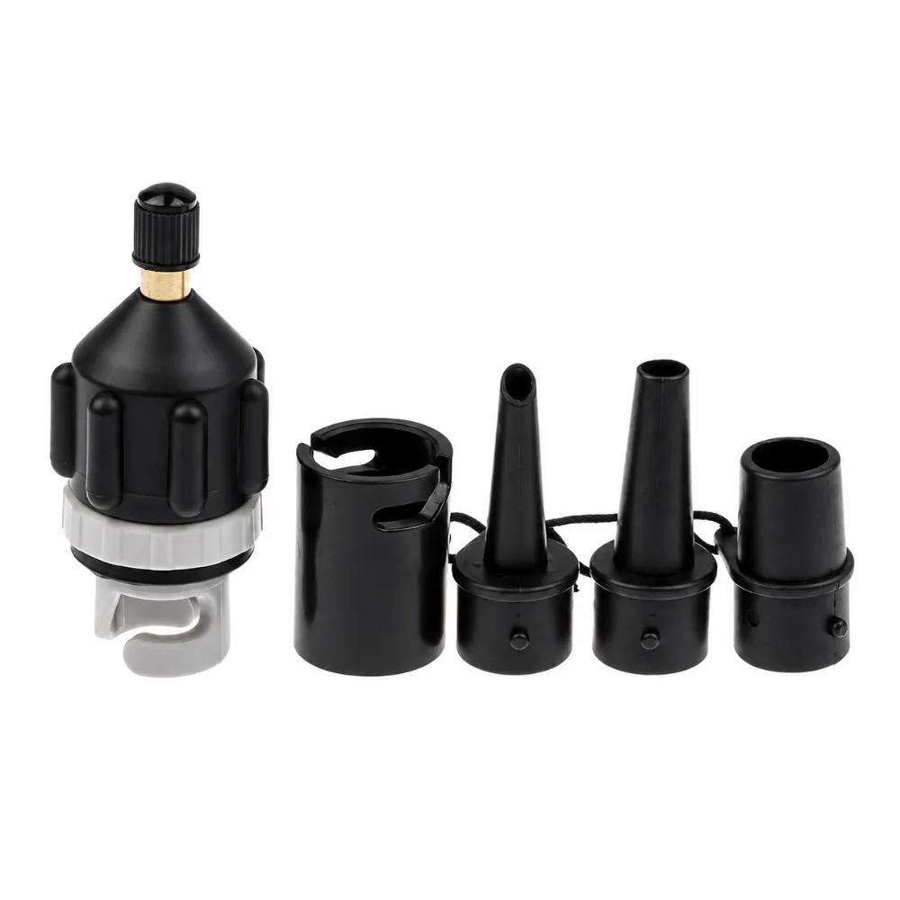 1 ensemble d'adaptateurs de valve d'air en PVC et ABS, étanchéité renforcée, adaptateur de valve de pompe étanche, kit de connecteurs d'air portables résistants aux fuites