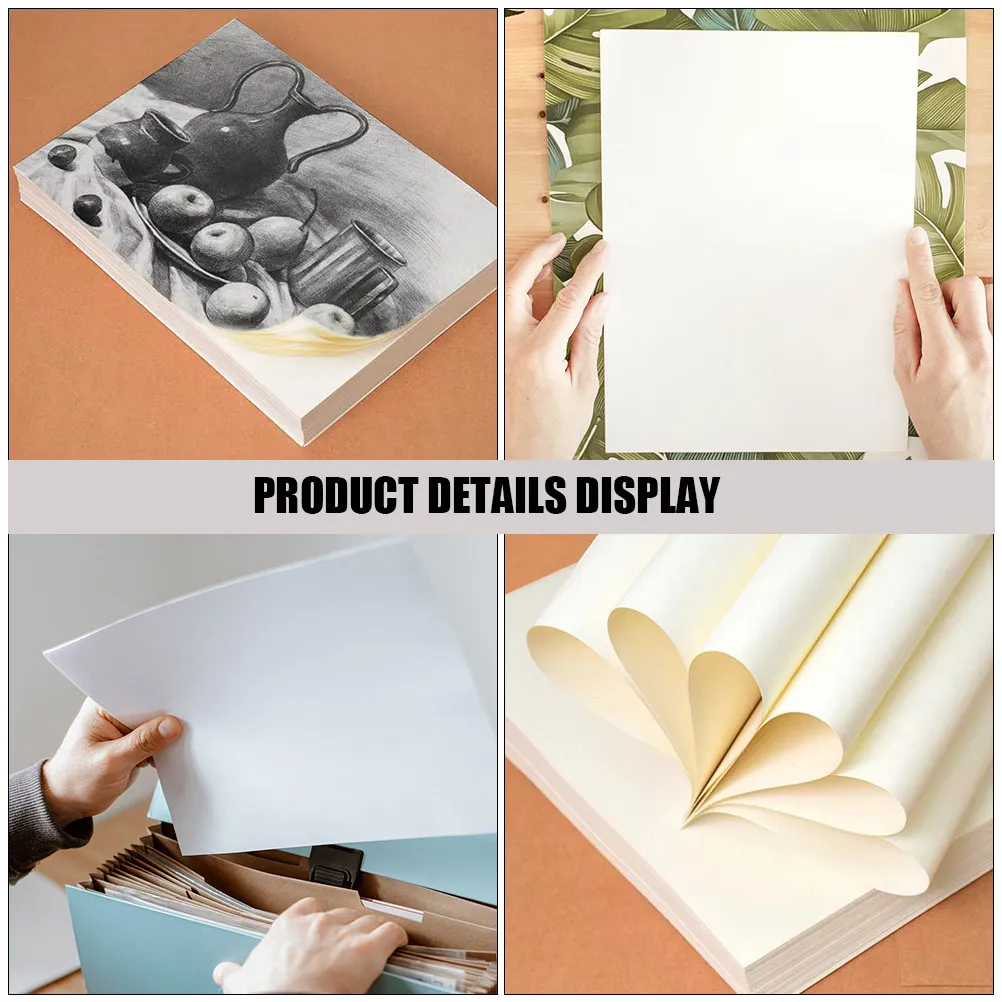 100Pcs A4 Watercolor Paper Bulk Pack Thick 300Gsm Cold Press Professional Painting Paper for Artists Students Vibrant Color