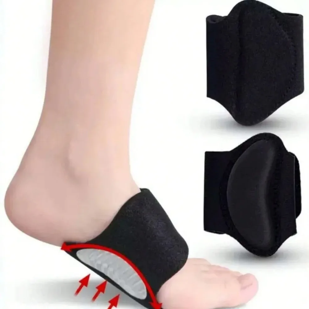 1 pair of men's and women's arch support sports insoles for flat feet to support the ball of the foot and relieve pressure.