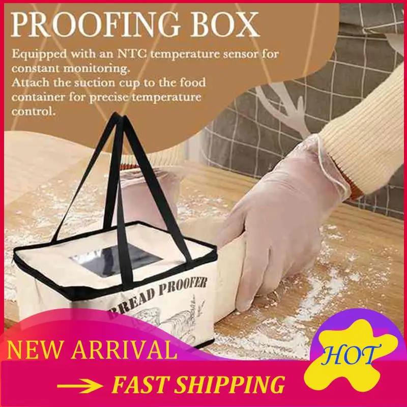 

Buy Now Bread Proofing Box With Heater For Precise Temperature Fermentation, Folding Zippered Dough Proofer Warming Box