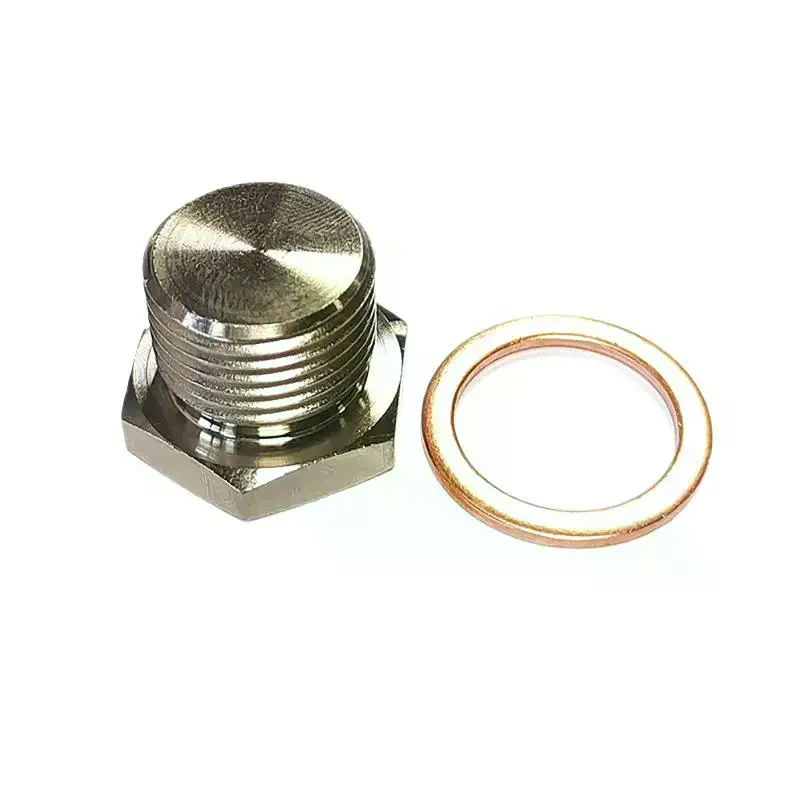 

OD Exhaust Pipe Fitting Flathead Screws Lambda Converter O2 Oxygen Sensor Plug Universal Thread M18*1.5