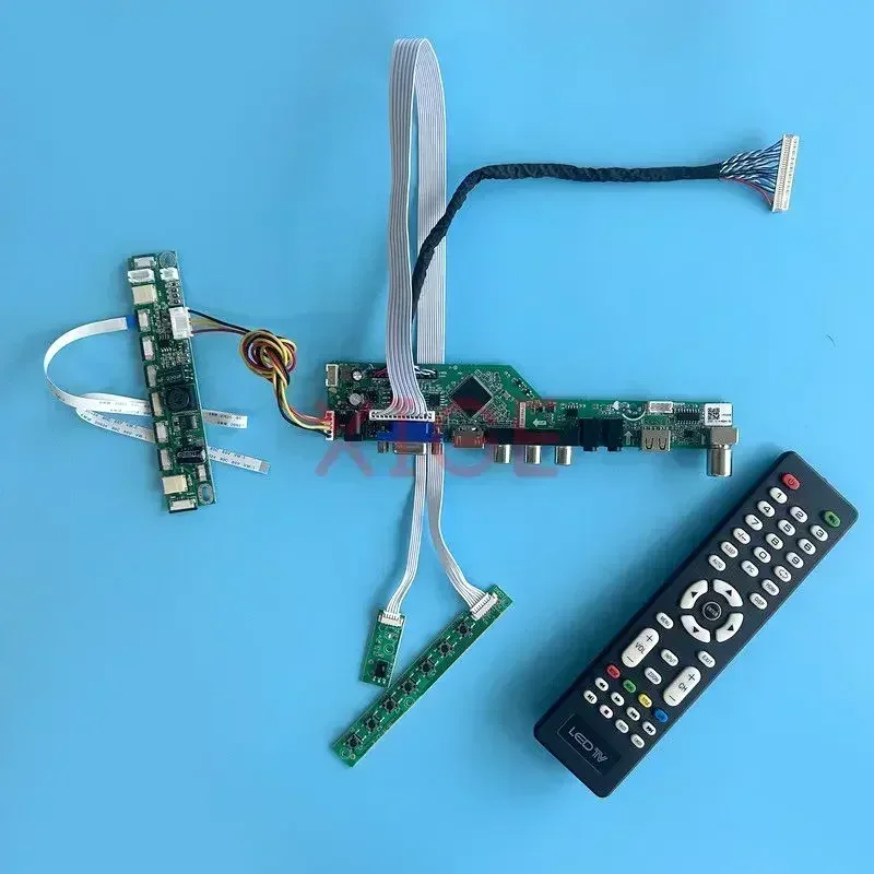 

For M215H3-LA1 MT215DW01 Driver Controller Board LCD Screen TV Analog Signal 1920*1080 21.5" 30-Pin LVDS Kit DIY USB+AV+HDMI+VGA