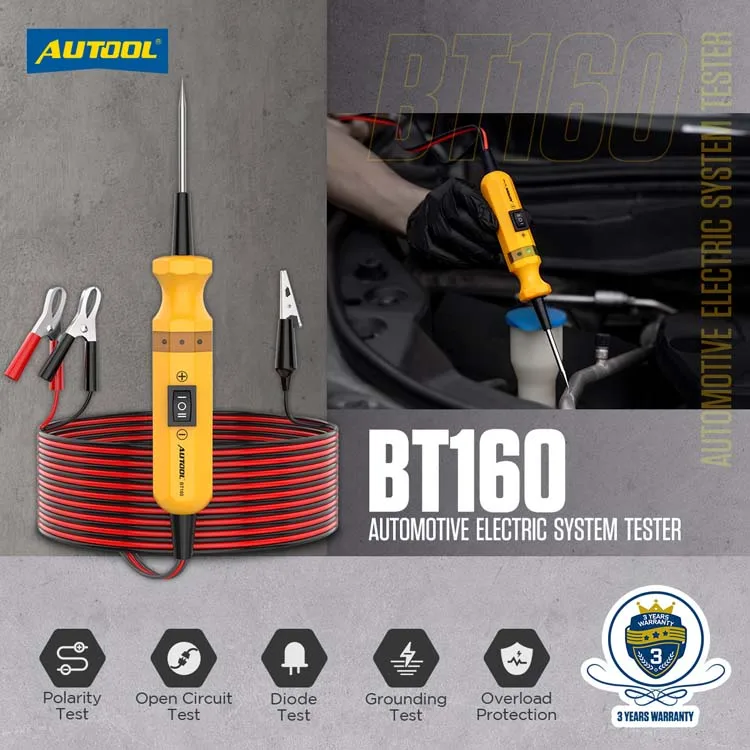 Light 12V 2.4 LCD Multimeter Car System Analyzer Diagnostic Tool Powerful Probe Electrical Circuit Tester Car Automotive