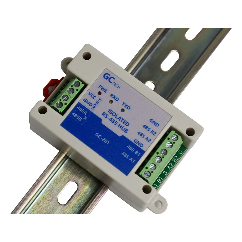 Imagem -02 - Amplificador de Sinal de Isolamento Fotoelétrico Extensor de Amplificação de Sinal Proteção contra Raios Rs485 a Port Hubs