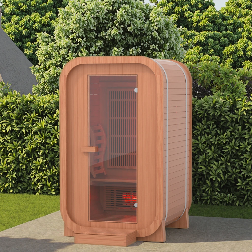 

Promotional Sauna Portable Infrared High Security Infrared Sauna Outdoor Small Wood Box Infrared Sauna