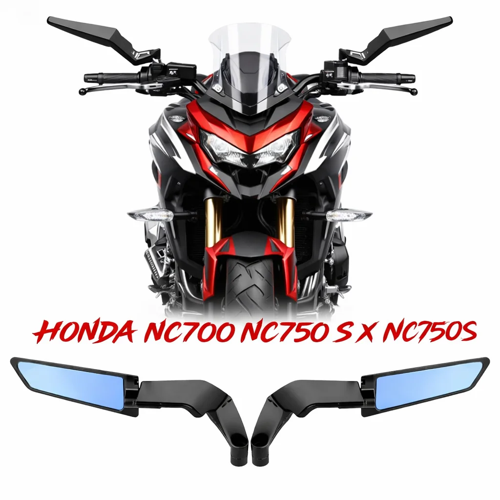Für HONDA NC700 NC750 S / X NC750S NC750X NC700S NC700X NC 750 700 Motorrad CNC-Rückspiegel mit festem Flügel