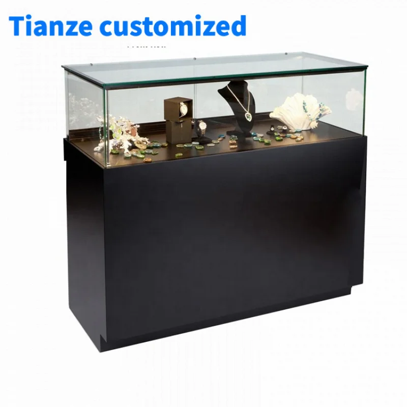 [Customized]Wall Mount Modern Glass Display Cabinets jewellery display showcase jewelry store furniture retail shop