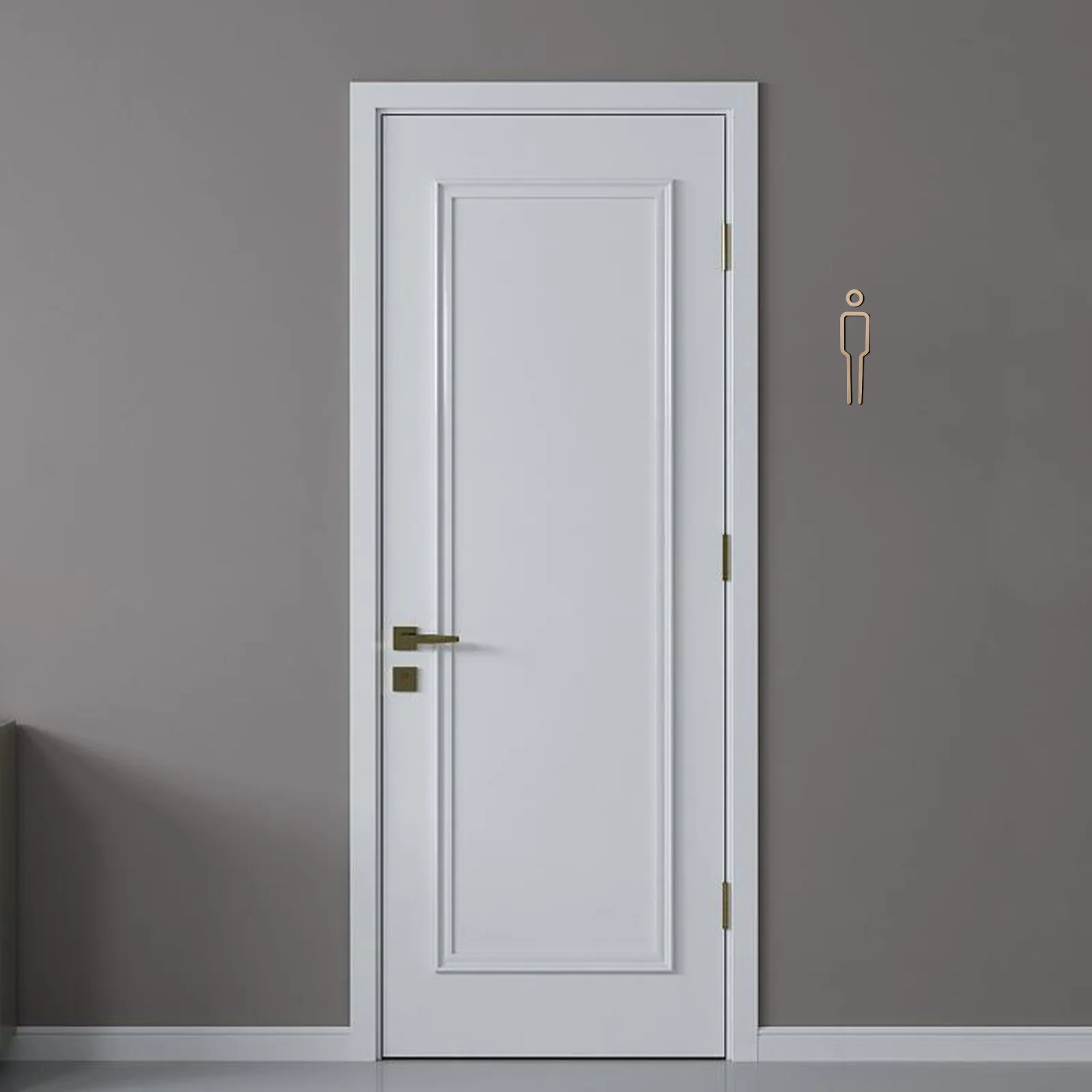 

1 Set Acrylic Bathroom Decor Toilet Identification Wall Sign For Home Restroom Door Modern Washroom Signs Men Women Lavatory