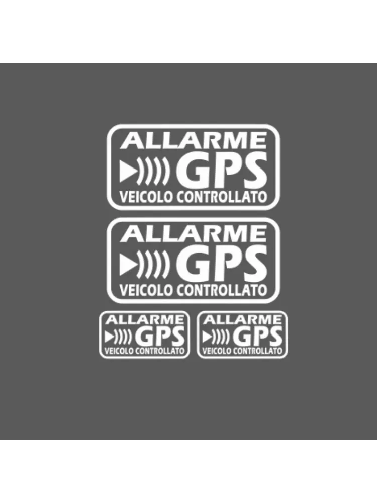AliExpress NONE Black White GPS Alarm Warning Vinyl Decals, Waterproof Vehicle Stickers, Universal Anti-theft Decor for Car Exterior Accessories