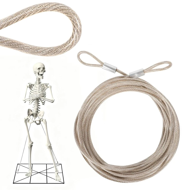 

12 Ft Replacement Accessories, Coated Guy Wire Tether Cable Compatible with 12 Foot Giant,Repair Part U B [Y31A Hut]