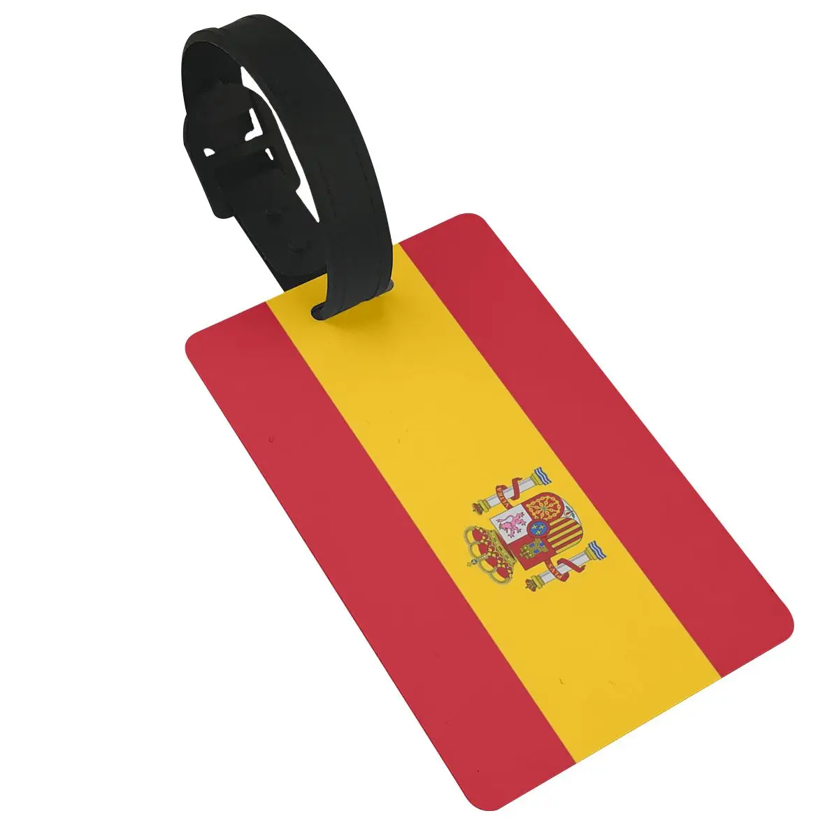 Spanien Flagge Gepäck anhänger Koffer Zubehör Reise PVC Mode Gepäck Boarding Tag tragbare Etiketten halter ID Name Adresse