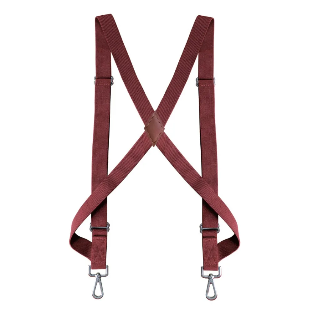 

Simple Retro Suspenders for Men British Style Metal Clip Leather Suspenders Suit Accessories Anti-slip Suspender Clip Suit