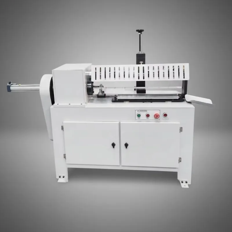 2026 Precise Slitting Quality Paper Core Cutting Machine with PLC & Gearbox for Film F oil Rewinding 220V 300 Pcs/Min