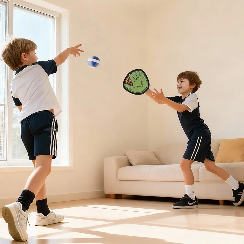 قفاز بيسبول للأطفال من 3 إلى 12 سنة المبتدئين الجلود الناعمة غير قابل للانزلاق؛ أحمر/أزرق/أخضر؛ كرتان فيلكرو؛ خارجي/طفل؛ الأولاد والبنات؛ المسيح #6